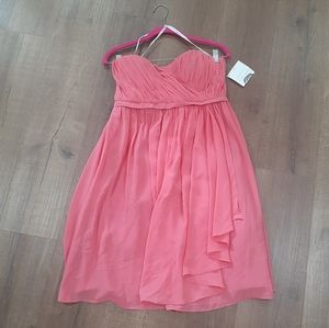 Donna Morgan Lindsey Strapless Chiffon Dress